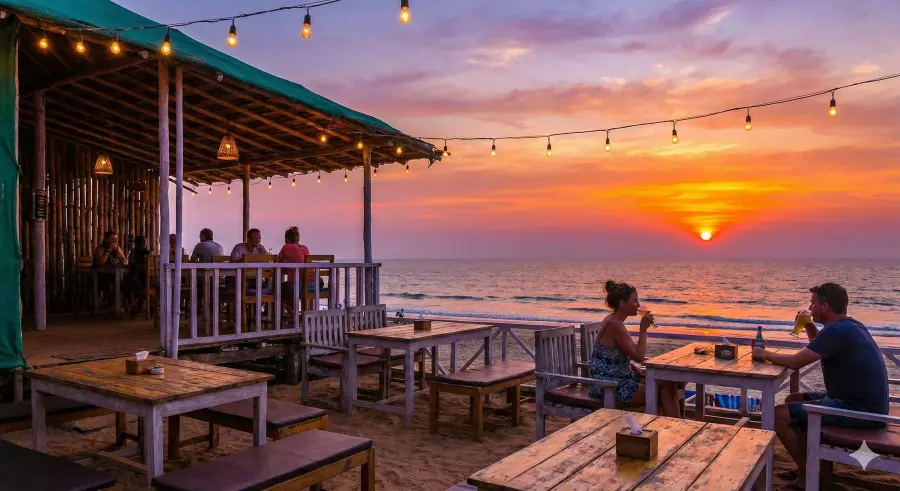 Chasing the Golden Hour: Best Beach Cafes in Goa for Sunset Views
