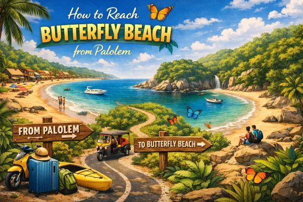 How to Reach Butterfly Beach from Palolem