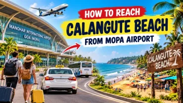 How to reach Calangute Beach from Mopa Airport